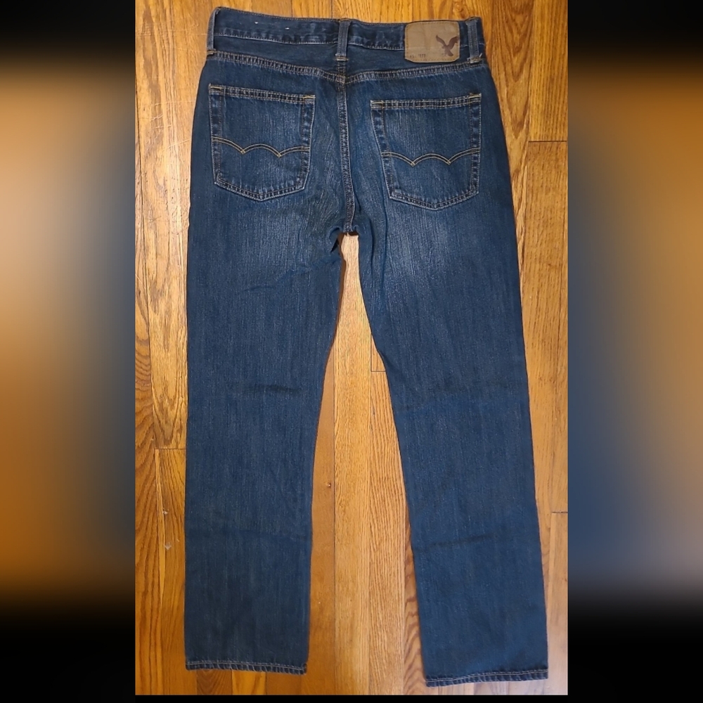 American Eagle 30x34 Blue Straight Jeans